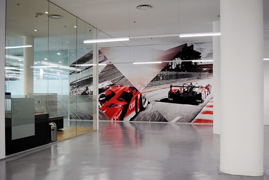 Ejemplo de decoración en gran formato