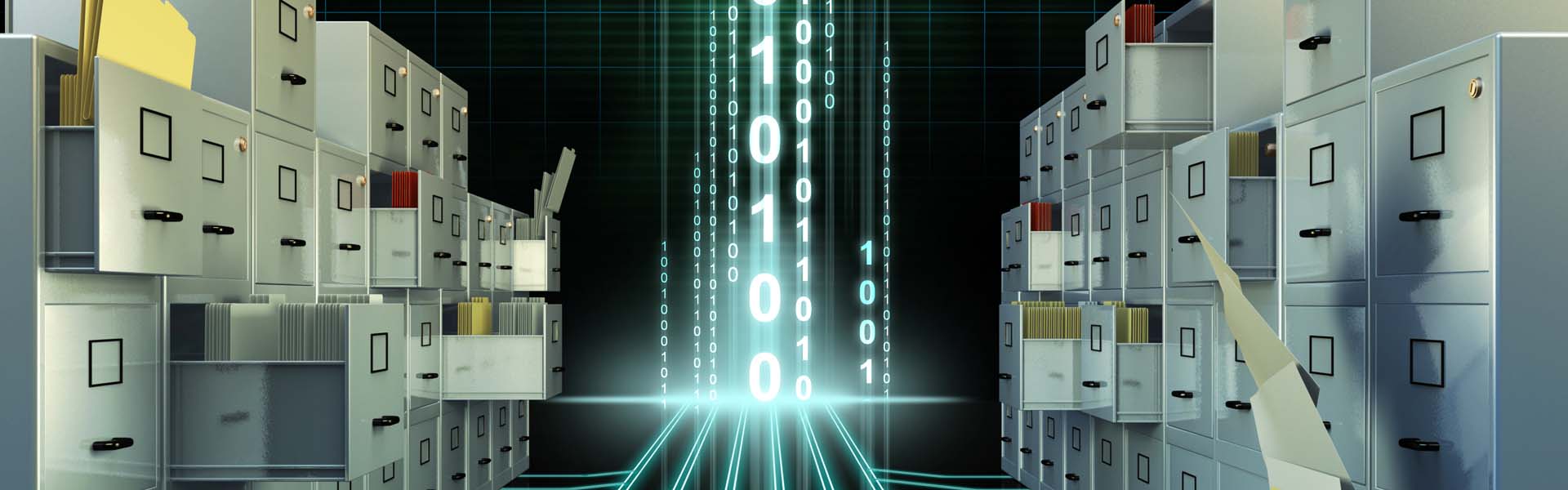 números binarios digitalización de archivos