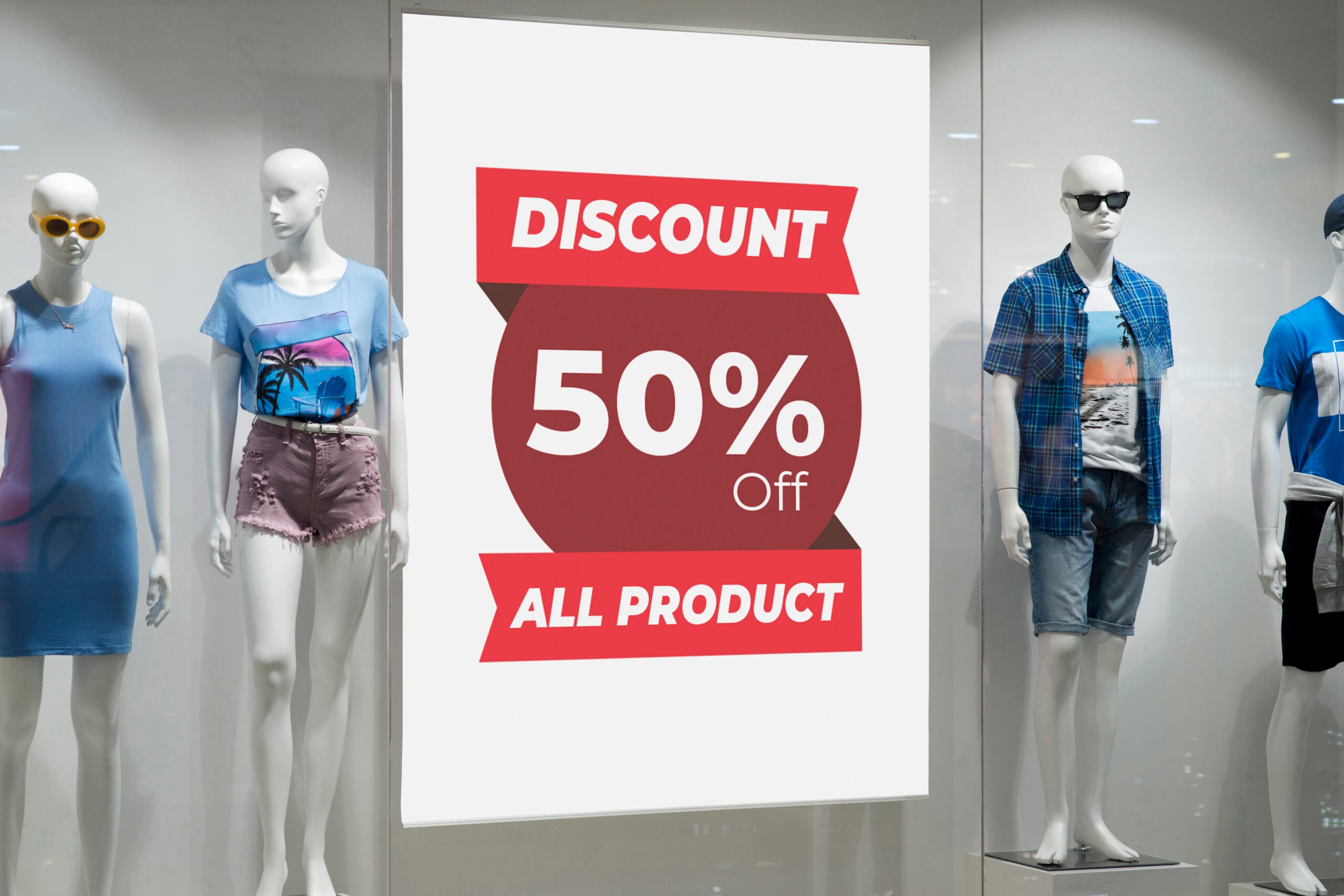 escaparates de rebajas|cartel escaparate rebajas